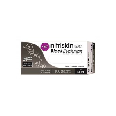 Gant nitrile noir non poudré x100