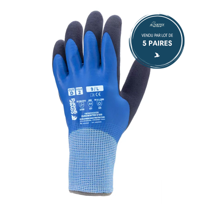 Gants EUROWINTER D100 J13 CUT D. HPPE latex 2 tricots